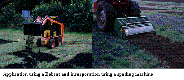 Bobcat and Spading machine